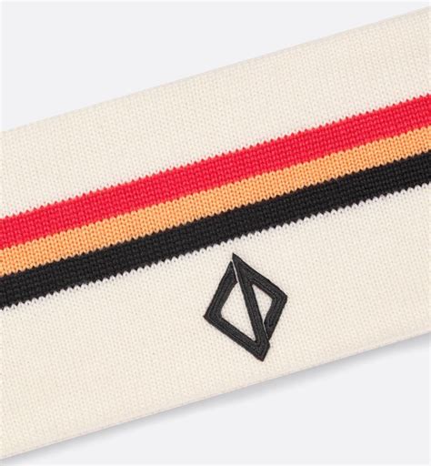 dior ski headband|DIOR AND PETER DOIG CD Diamond Ski Headband Beige Wool.